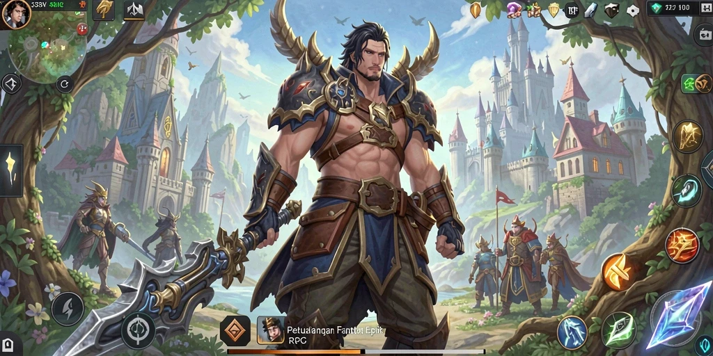 Tangkapan layar gameplay 333V yang menampilkan aksi RPG yang menegangkan.