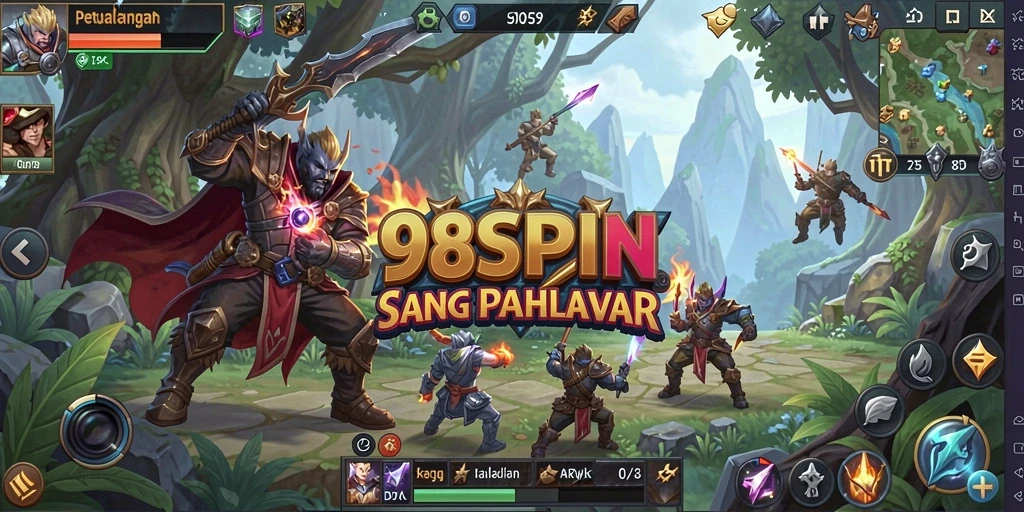 Screenshot gameplay ARPG yang mendebarkan di 98SPIN.
