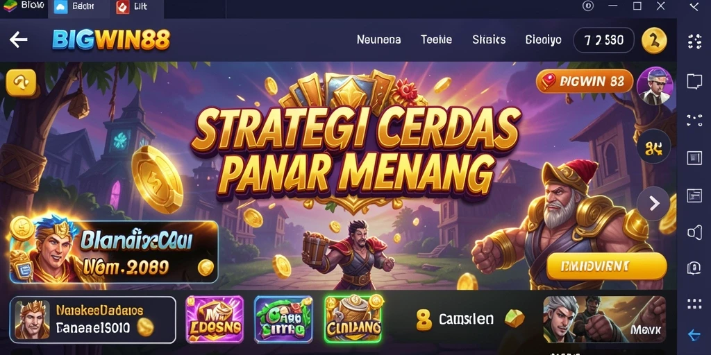 Tampilan gameplay menarik dari BIGWIN88 dengan elemen strategi.