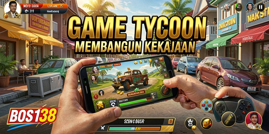 Tampilan gameplay menarik BOS138 yang menggambarkan dunia Tycoon.