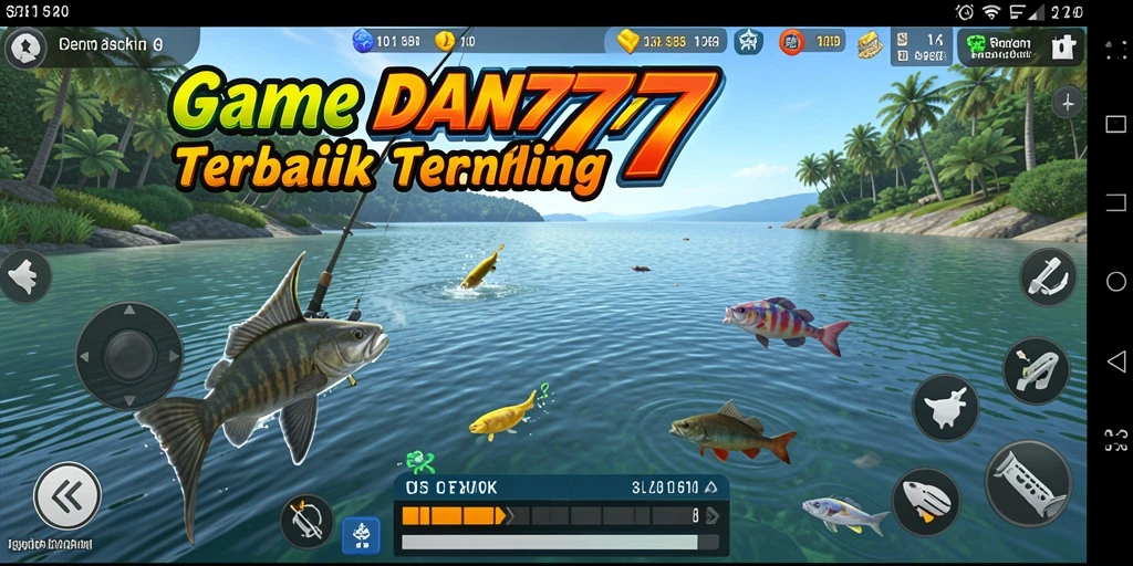 Tampilan gameplay yang seru di DAN777 saat menangkap ikan.