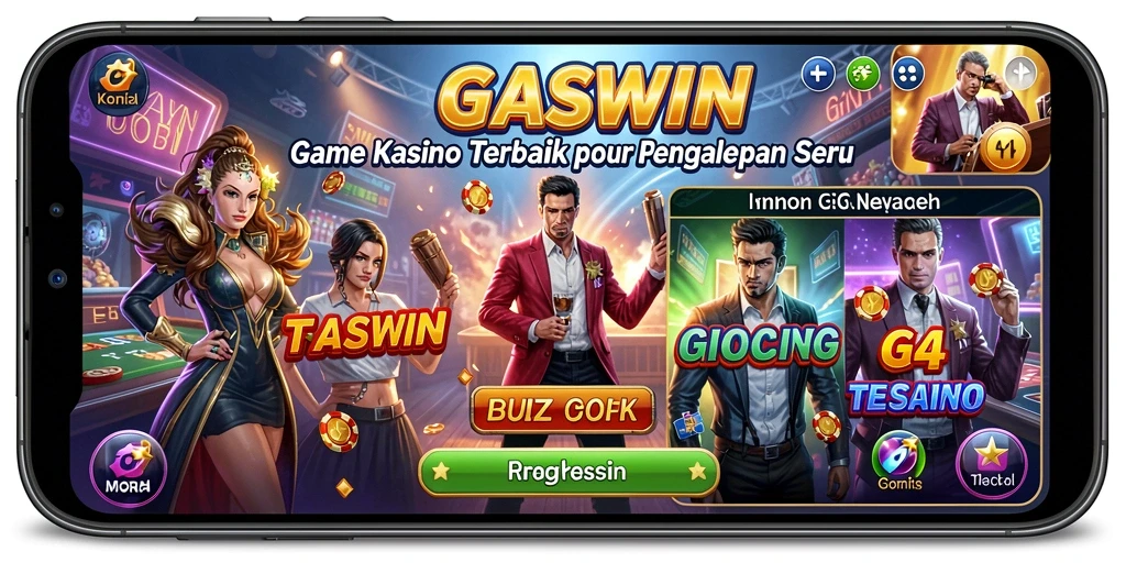 Tampilan gameplay GASWIN yang mengesankan dan mendebarkan.
