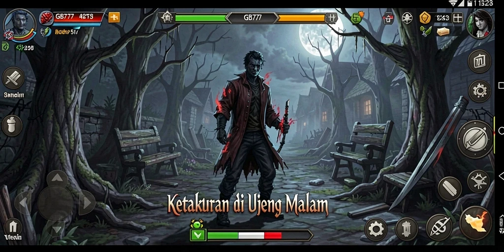 Tangkapan layar GB777 menunjukkan pengalaman gameplay horror yang mendebarkan.