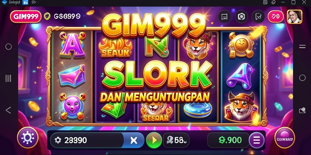 Tampilan menarik gameplay slot GIM999 yang seru dan menguntungkan.