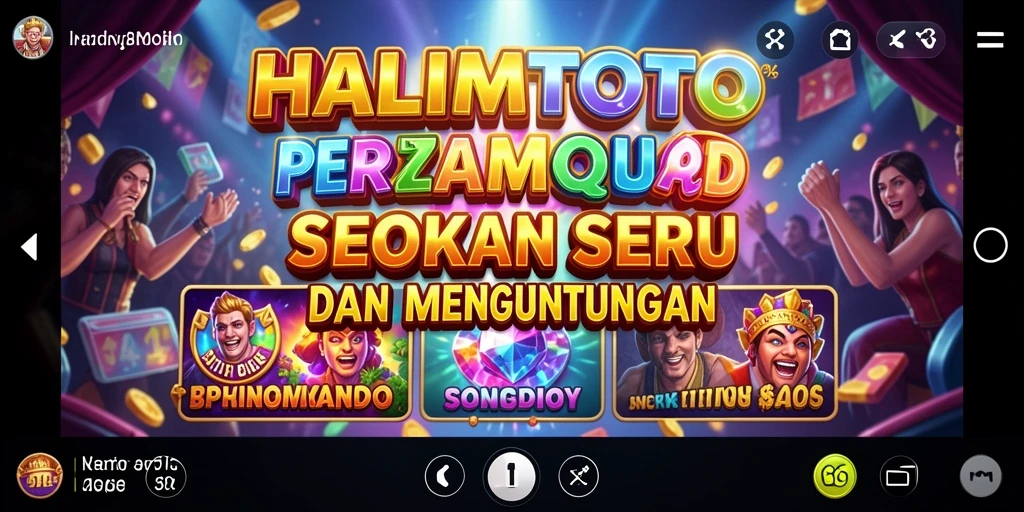 Tampilan menarik dari gameplay Slot HALIMTOTO.