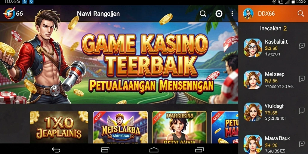 Tampilan gameplay IDX66 yang seru dan menegangkan di kasino digital.