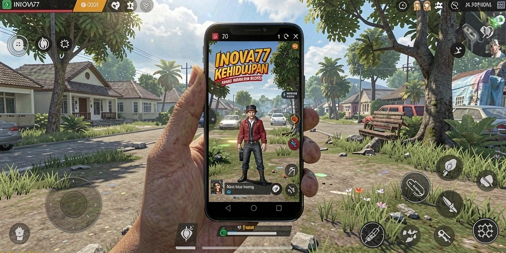 Tangkapan layar gameplay INOVA77 menampilkan aktivitas simulasi yang seru dan interaktif.