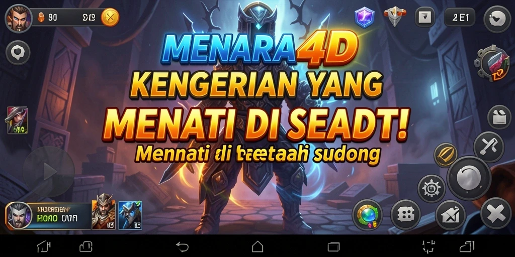 Tangkapan layar menampilkan suasana menyeramkan dalam MENARA4D.