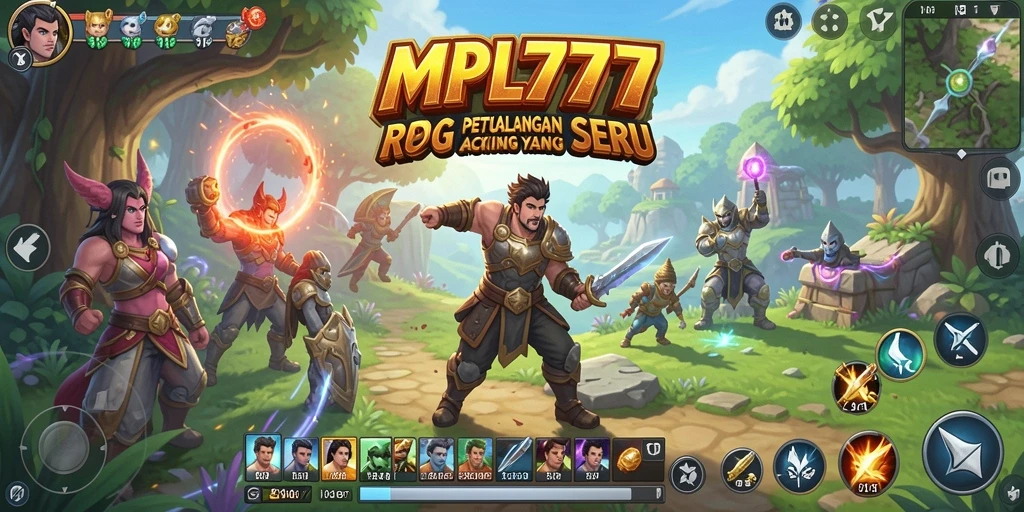 Tampilan seru gameplay ARPG MPL777 dengan pertarungan epik.