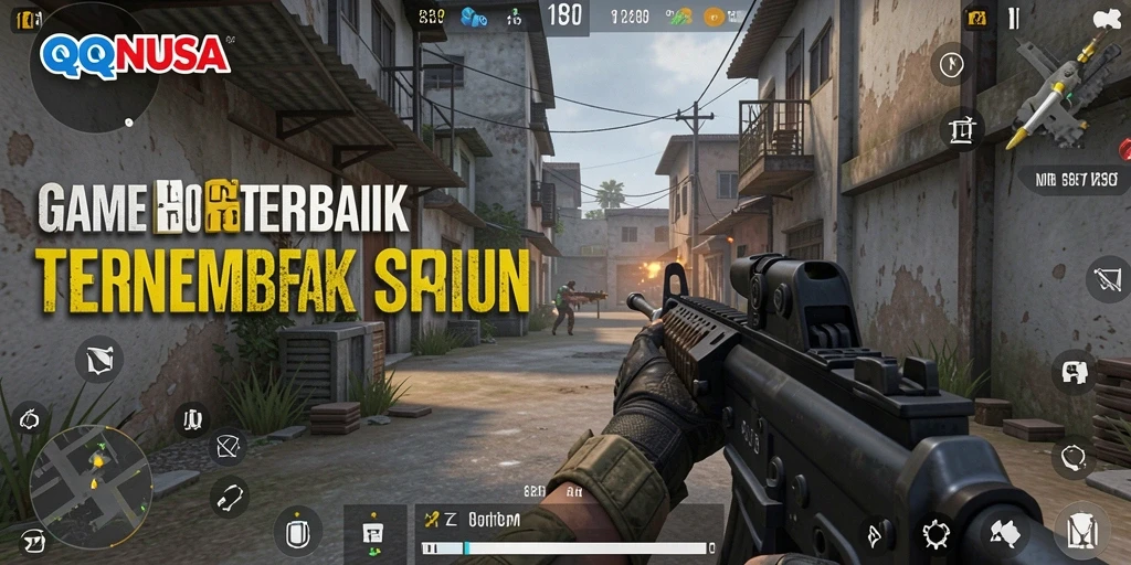 Screenshot menampilkan aksi mendebarkan dalam QQNUSA dengan gameplay yang intens.