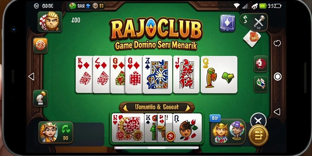 Tampilan menarik gameplay Domino di RAJACLUB.