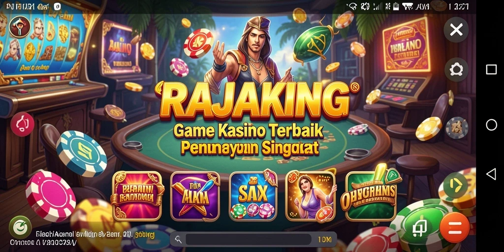 Tampilan gameplay RAJAKING yang seru dan penuh aksi.