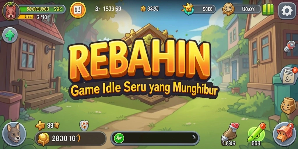 Tampilan gameplay menarik dari REBAHIN yang menunjukkan mekanisme Idle.