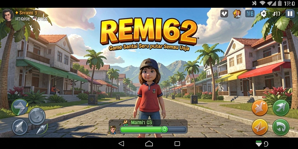 Tangkapan layar gameplay <strong>REMI62</strong> yang penuh warna dan mengasyikkan.