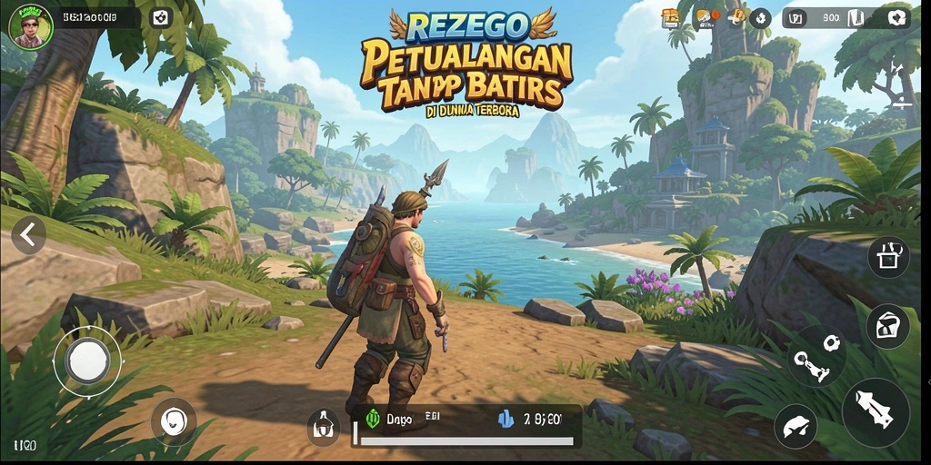 Gameplay menarik dalam dunia terbuka REZEGO yang penuh petualangan.