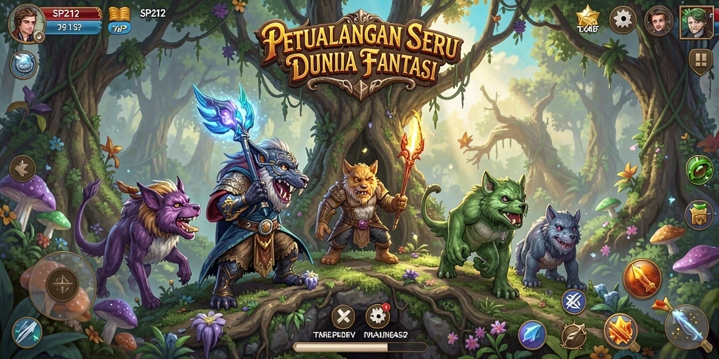 Screenshot SP212 menunjukkan aksi petualangan yang seru dan menarik.