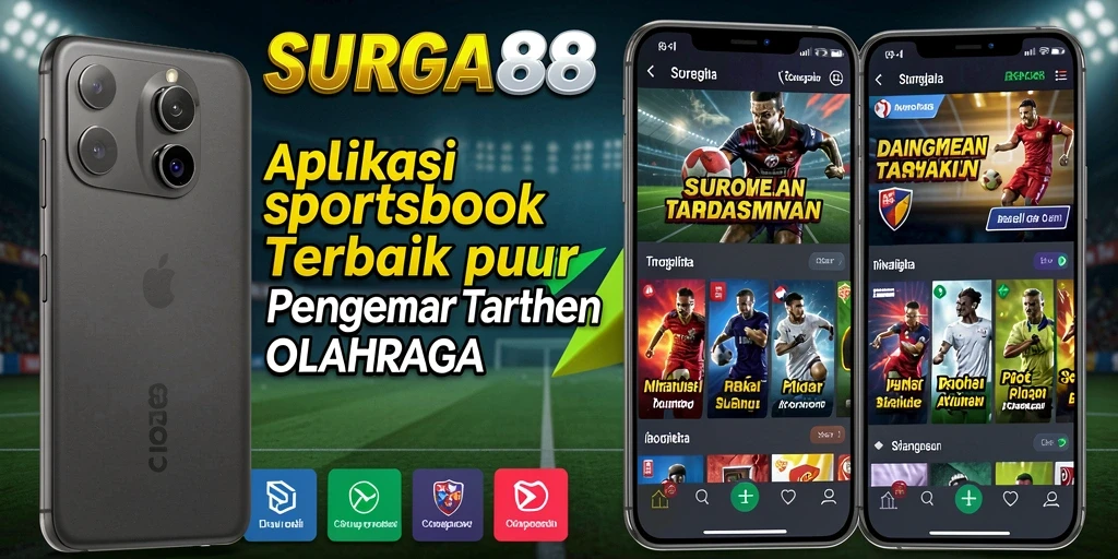 Tampilan gameplay Sportsbook yang interaktif dan menarik di SURGA88.