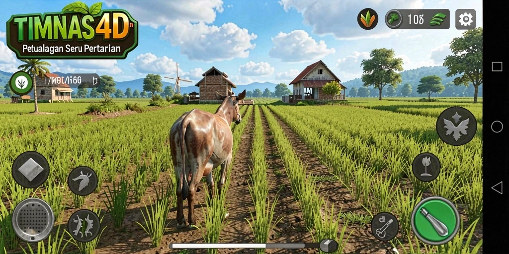 Gameplay TIMNAS4D yang menarik dan interaktif dalam bertani.