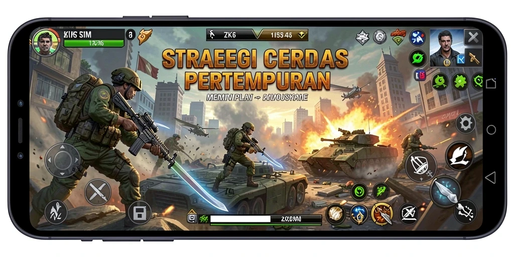 Tampilan gameplay ZK6 yang menantang dan strategis.